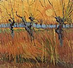 Willows at Sunset by Vincent van Gogh